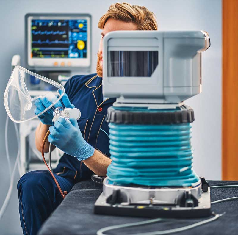 گارانتی خدمات دستگاه تنفس مصنوعی ونتیلاتور Acutronic